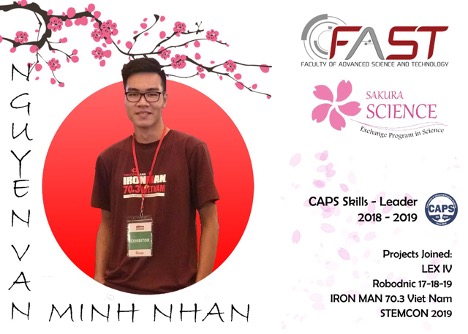 STUDENT NGUYEN VAN NHAN PARTICIPATES IN SAKURA SCIENCE EXCHANGE PROGRAM IN JAPAN 