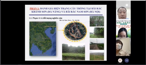 Conference: current status of the environment and identification of plant species in the waste treatment area in Da Nang city 